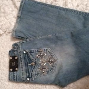 Miss Me Light Blue Embellished Jeans